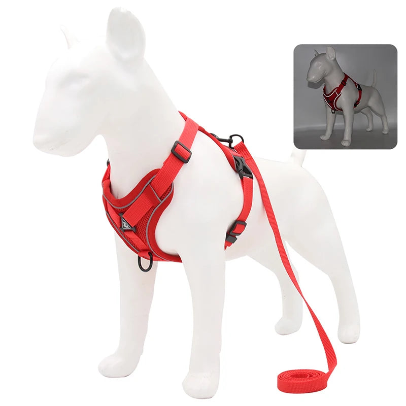 No Pull Dog Harness and Leash Set Adjustable