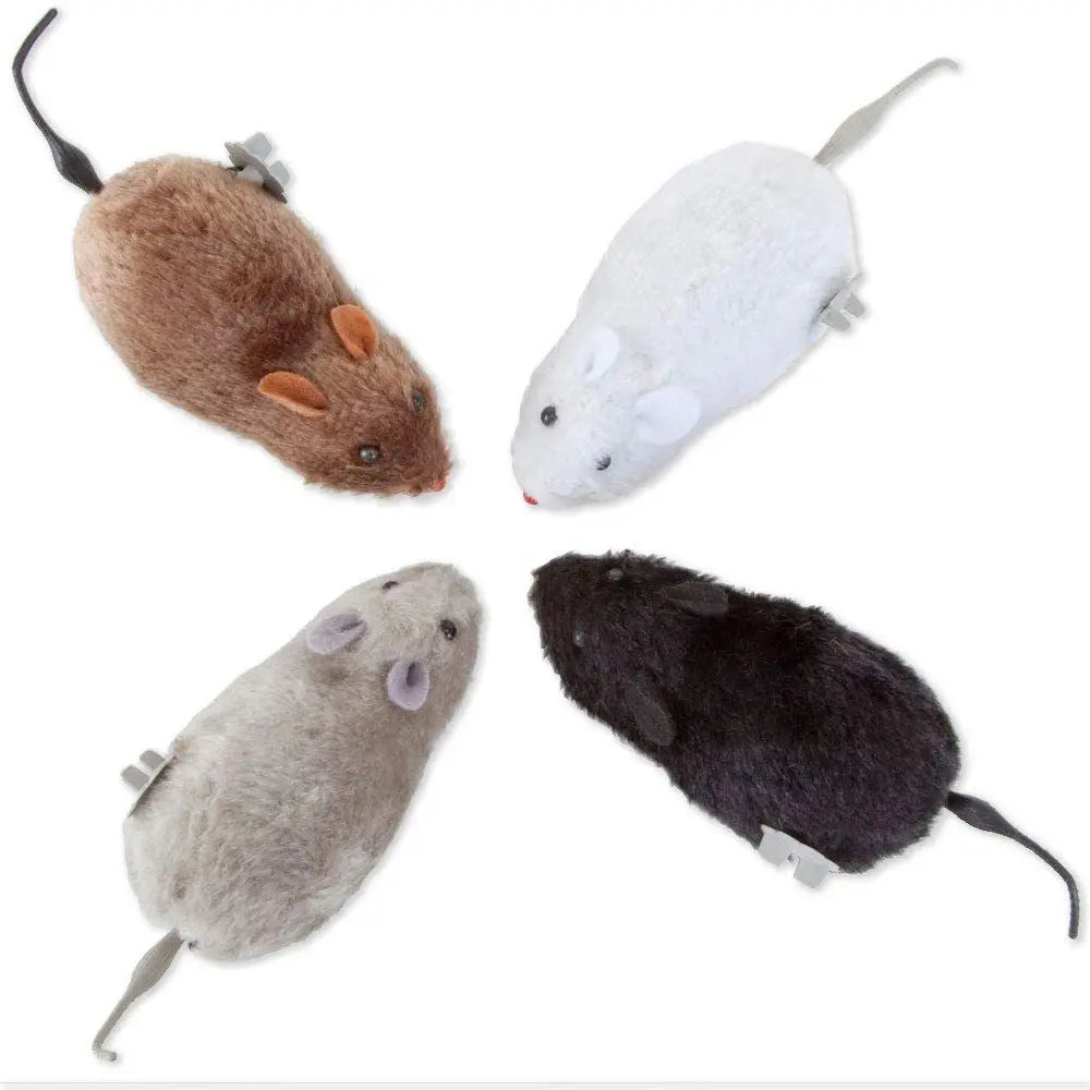 Lifelike Plush Mouse Running cat toy