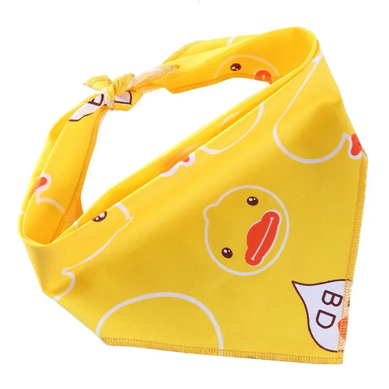 Fashion Dog Triangle Bandanas Animal Pattern Pet Triangle Scarf Adjustable Soft Bibs For Small Medium Large Dog Pet Accessories