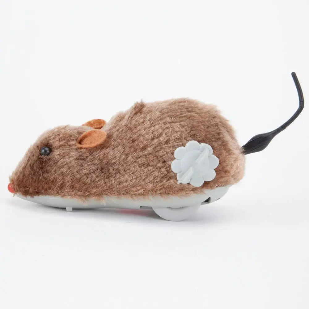 Lifelike Plush Mouse Running cat toy