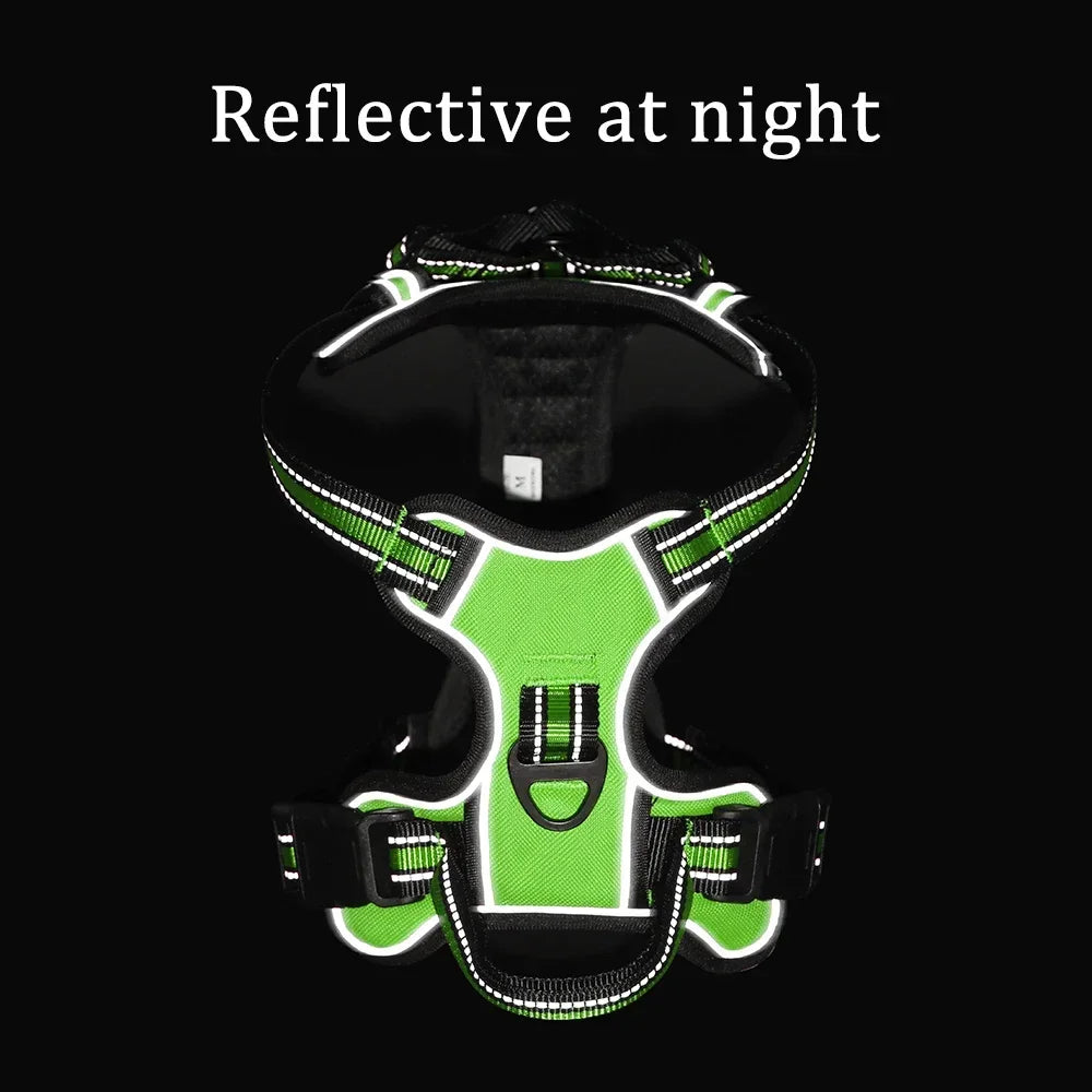 Adjustable Nylon Dog Harness Vest Reflective