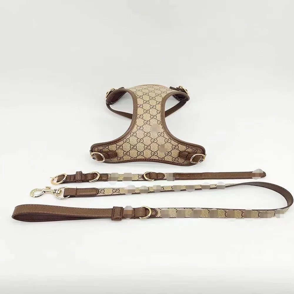 dog harness leash collar set