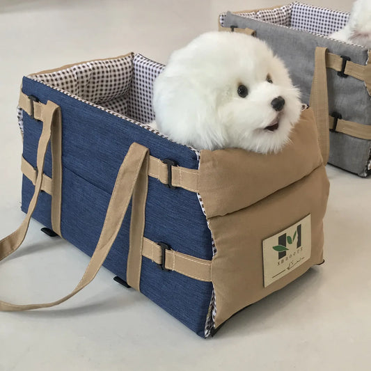 Dog Car Seat for Small Dog Center Console Seat Pet Booster Seat for Car Safety Travel Puppy Portable Dog Carrier for Cats Bag