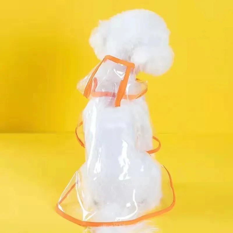 Pet Dog Puppy Transparent Rainwear Raincoat Pet
