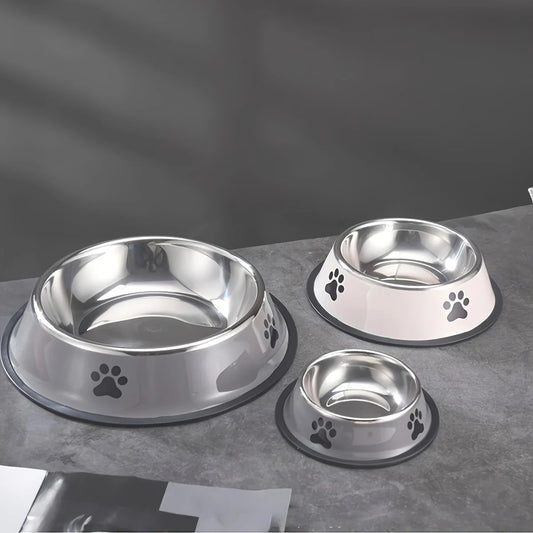 1PC Stainless Steel Pet Bowl Cat Bowl Dog Food