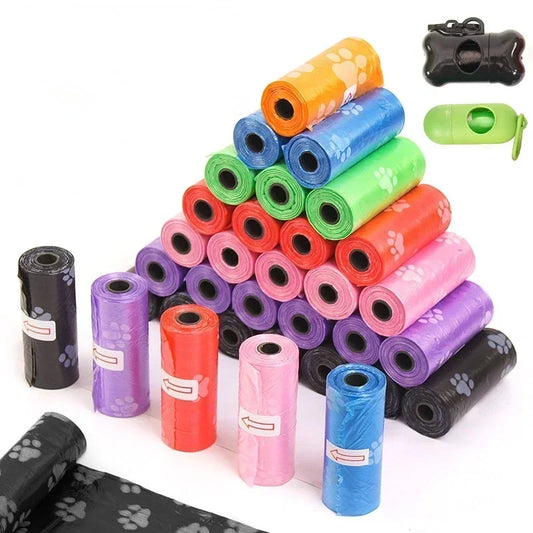 1-100 Rolls Dog Poop Bag Outdoor