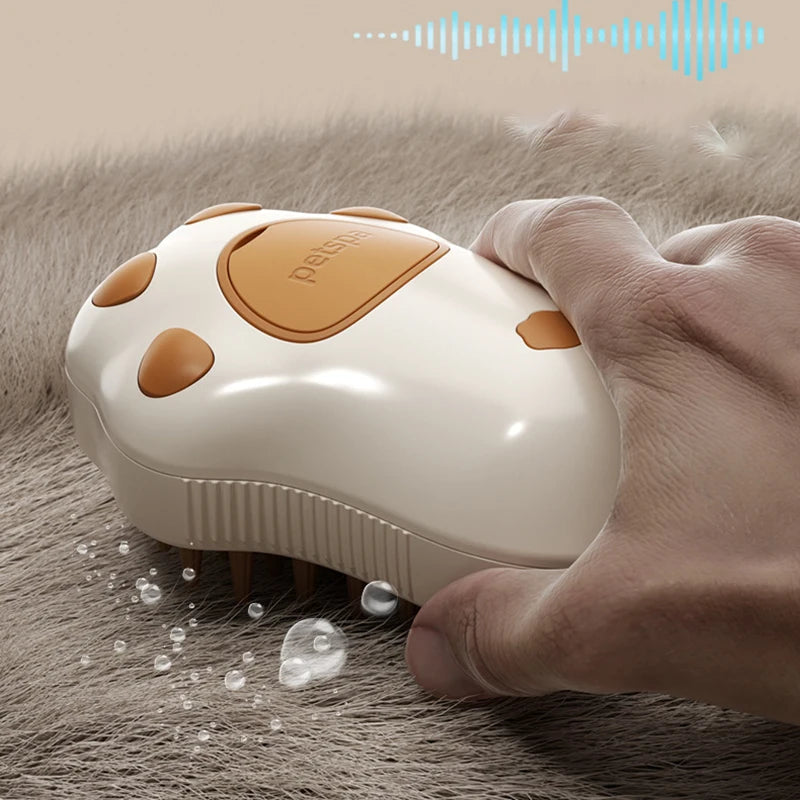 3 in 1 Steamy Pet Dog Brush Cat Steam Brush Electric Spray Cat Hair Brush