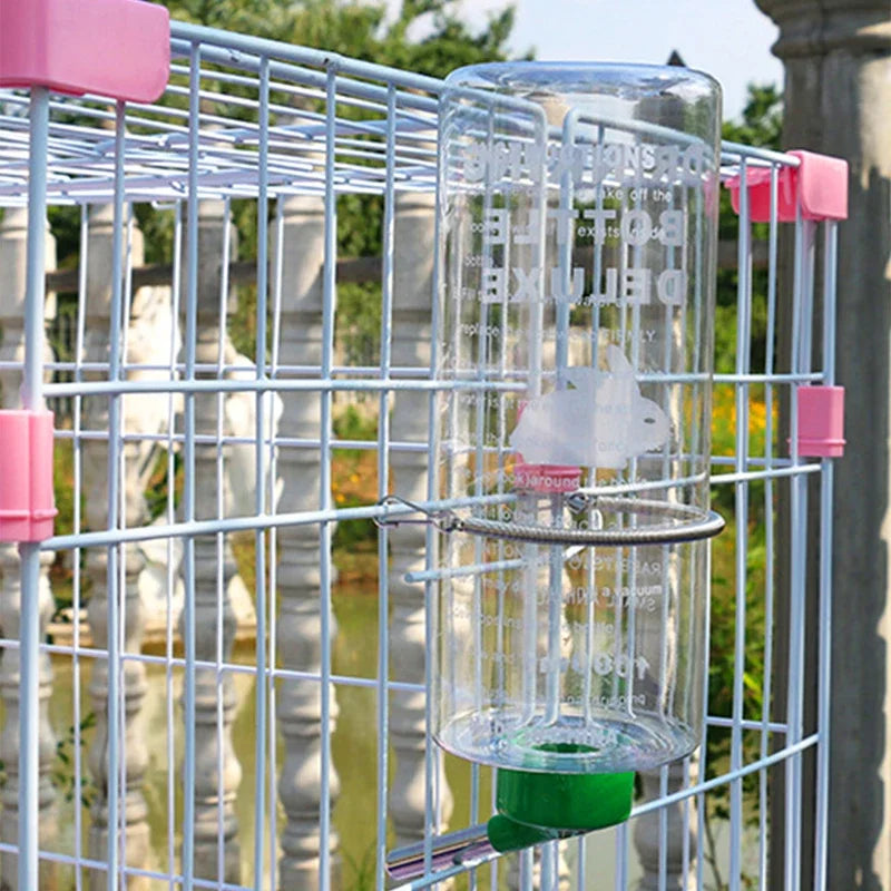 1 pc Random 1000ml Rabbit Drinking Plastic Water Bottle Dispenser Feeder Hanging Pet Guinea Pig Squirrel Rabbit Drinking Bottle