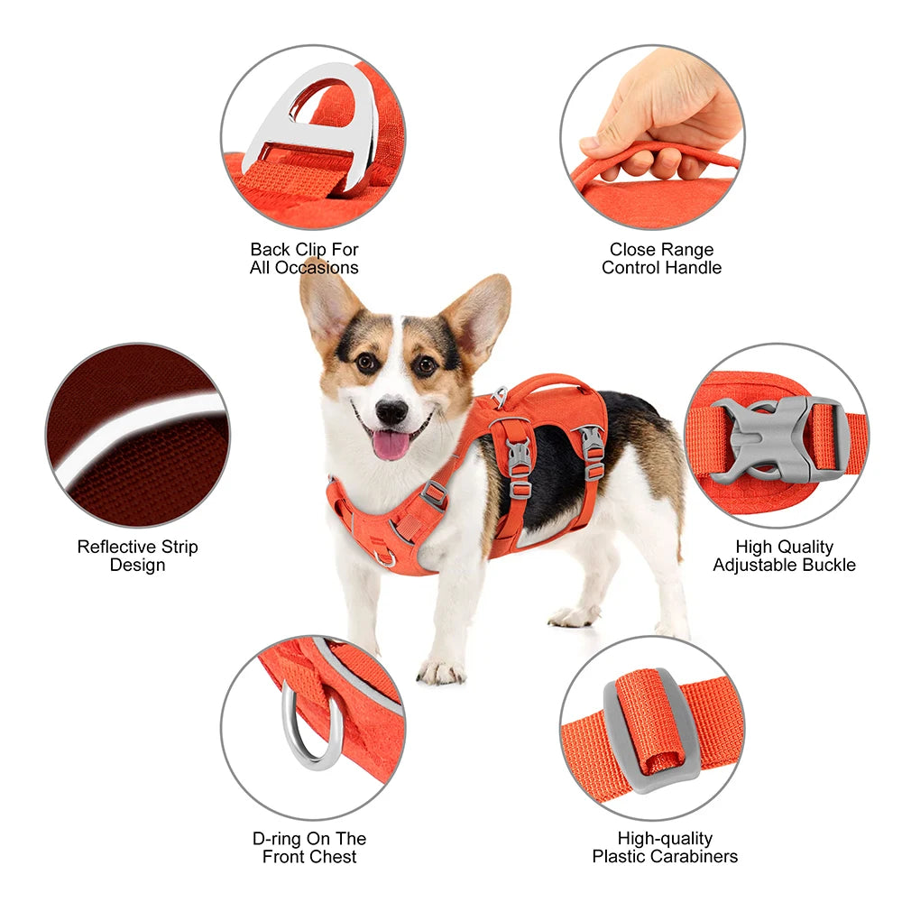 Nylon Pet Dog Harness Reflective Dog Harnesses