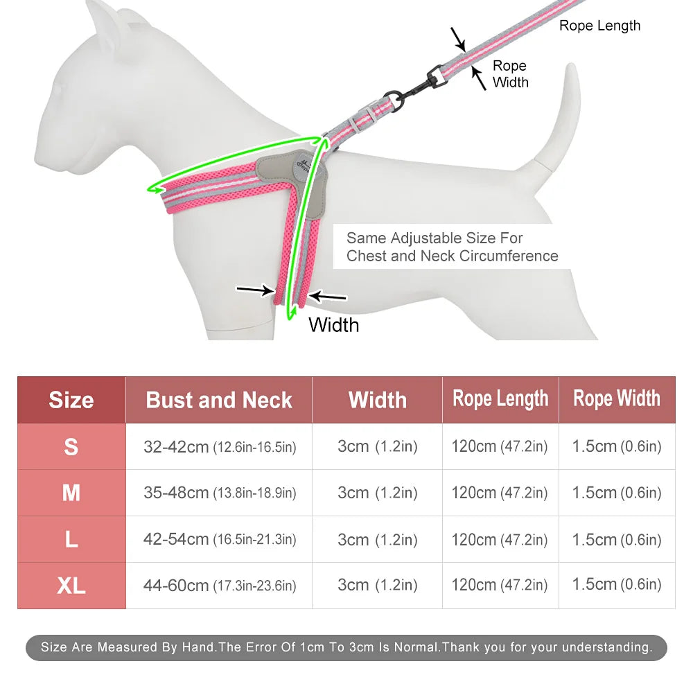 Vest Style Dog Harness Leash Set