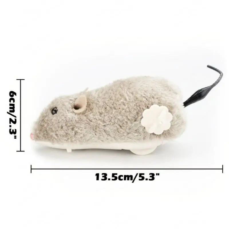 Lifelike Plush Mouse Running cat toy