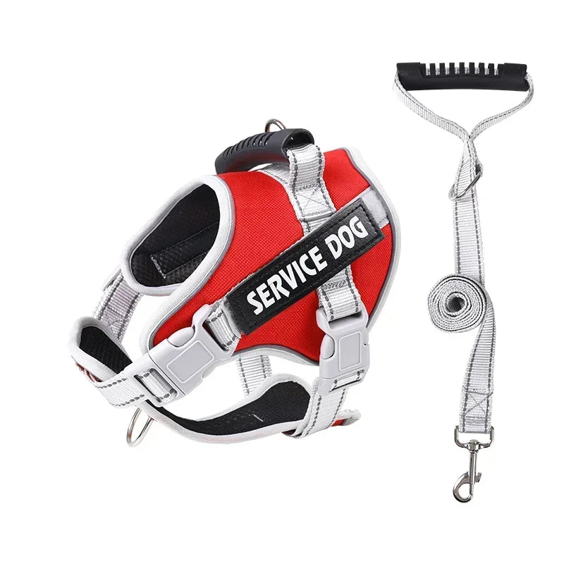 Service Dog Harness with Custom ID Tag Outdoor