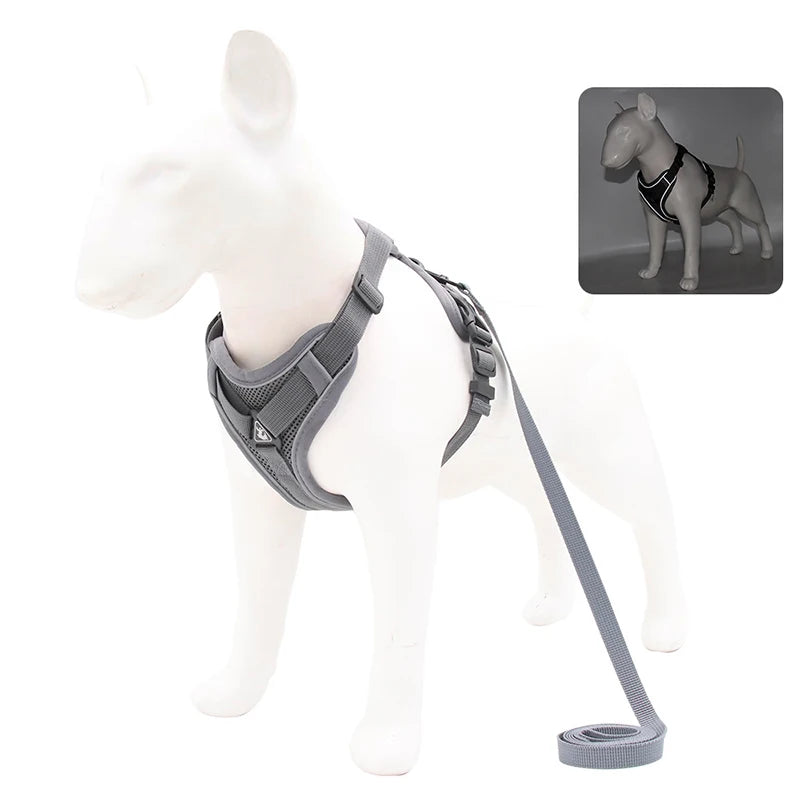 No Pull Dog Harness and Leash Set Adjustable