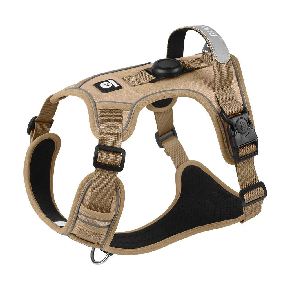 AirTag Dog Harness Heavy Duty Reflective Dog Vest Harness with Air Tag Case for Medium Large Dogs Pet Harness Dog Supplies