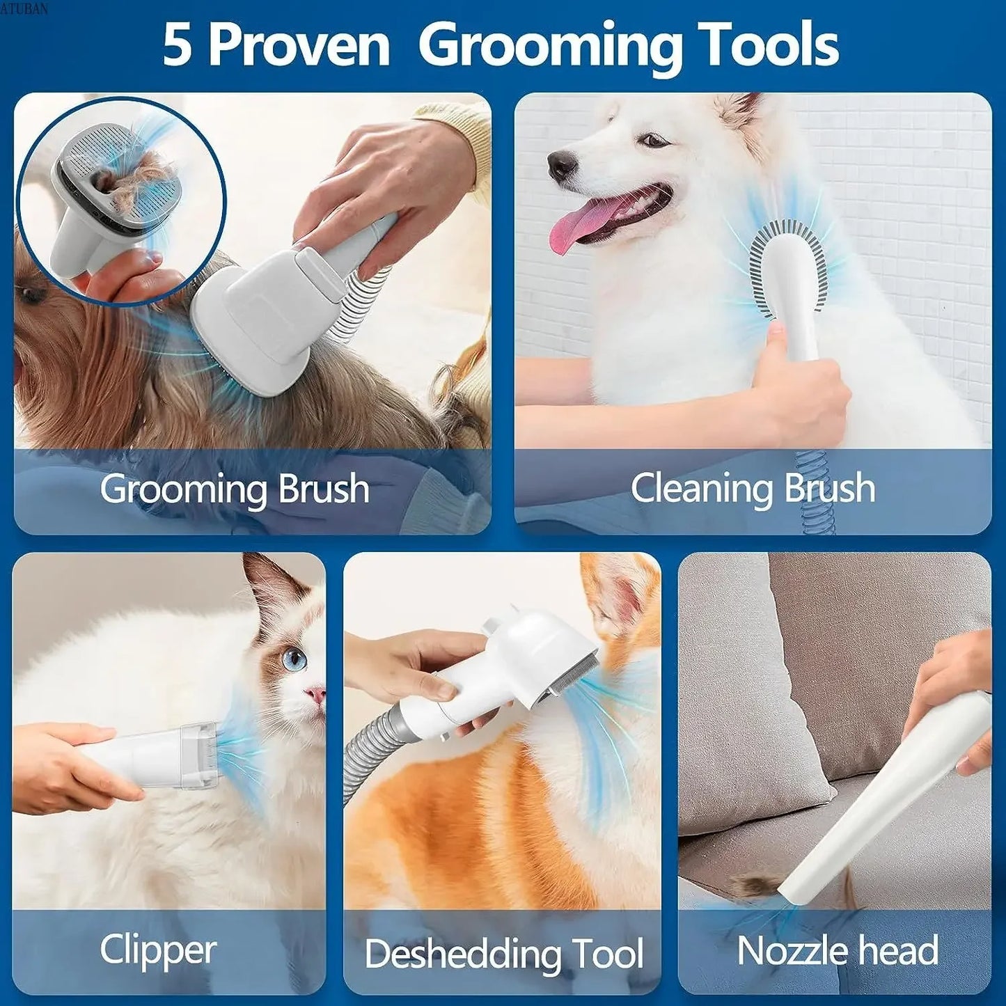 Dog Grooming Vacuum & Pet Grooming