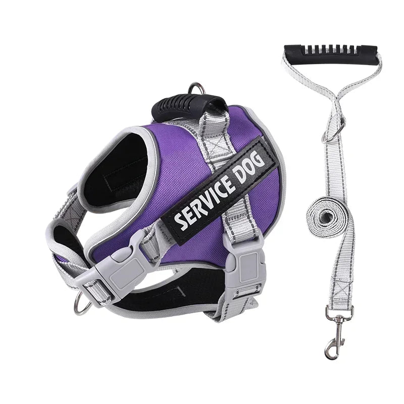 Service Dog Harness with Custom ID Tag Outdoor