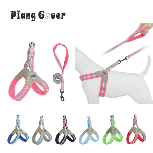 Vest Style Dog Harness Leash Set