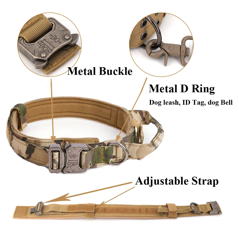 Harness Collar Leash Set Military Dog Harnesses